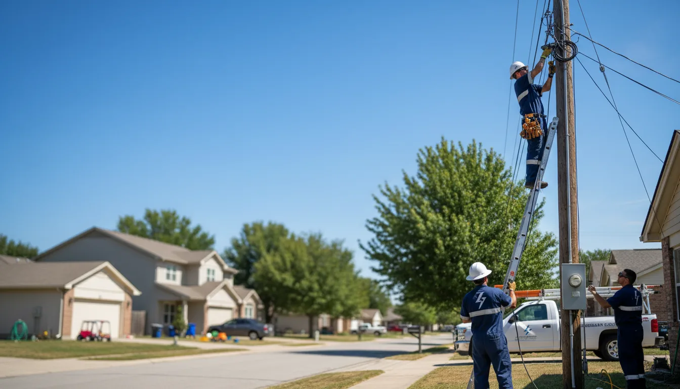 Residential electrician providing installation services in Denhoff, ND